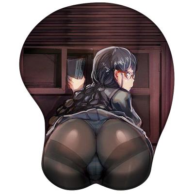 China With Big Boobs Cardboard 3D Wrist Rest Mosuepad Girl Gel Mouse Pad Sexy Arm Support Wrist Rest for sale