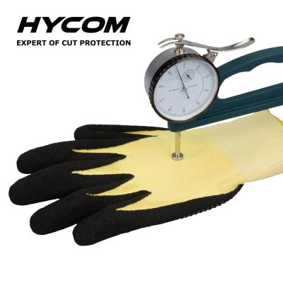 China Super High Temperature Resistant H132 H132 Aramid Anti Cutting Nitrile Industrial Thinner Glove for sale