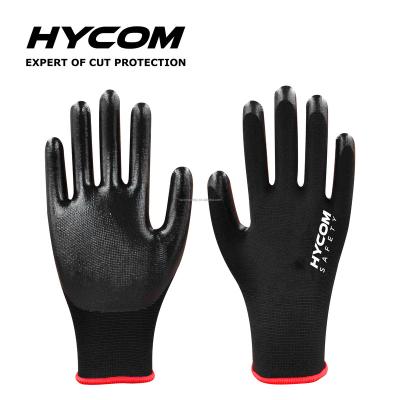 China Hycom P13NS General Purpose Anti Slip Protection Safety Nitrile Industrial Work Gloves for sale