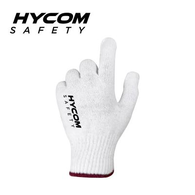 China Glove Hycom Cut Heavy Duty Cotton Fiber String Knit Safety Protection Mechanic Industrial Gloves for sale