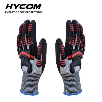 China Glove Hycom Abrasion Resistant Level 4 Gloves Level 4 Cut Cut Anti Tpr Liner for sale