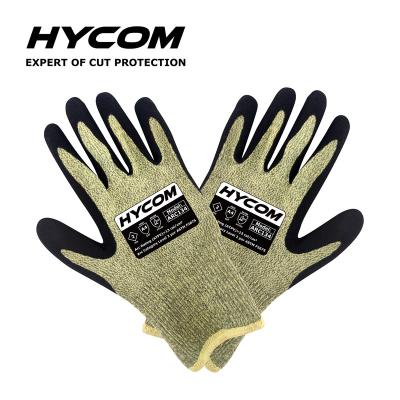 China Fire Proof Hycom ARC134 Aramid Cut Resistant Work Out Gloves Fire Proof Gloves Bend Protective Glove for sale