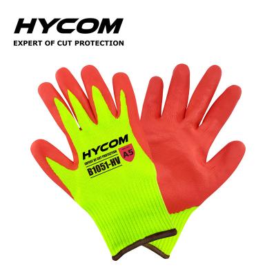 China B1051- HT Hycom Safety Work Gloves, Nitrile Coated Firm Grip, Construction Gloves Oil Resistant Grade for sale