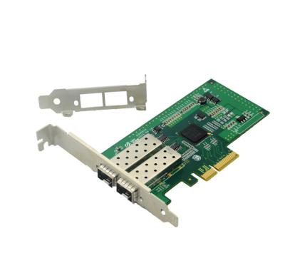 China Alone Server PCIe Gigabit Transmission Device Tx Fiber Ethernet Server Adapter Card Dual Port One Way NIC for sale