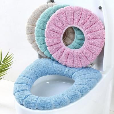 China Universal U Shaped Thickened Durable Toilet Seat Warm Toilet Seat Cover Washable for sale