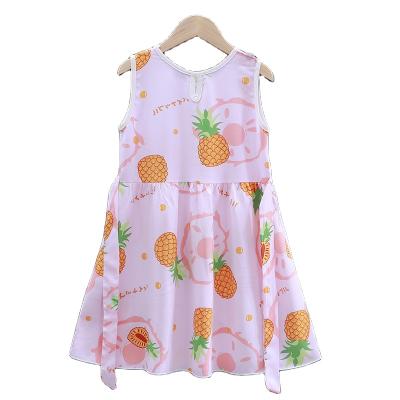 China Smart casual girls dress cute print clothes flora cotton comfortable soft kids clothes with wholesale price for sale