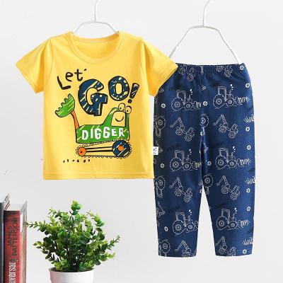 China Smart Casual Slim Home Wear Set Pants Short Jumpsuit Big Sleeve Children Underwear Set for sale