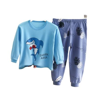 China Breathable Toddler Boys Sleepwear Cotton Kids Long Sleeve Suit Boys and Girls Baby Pajamas for sale