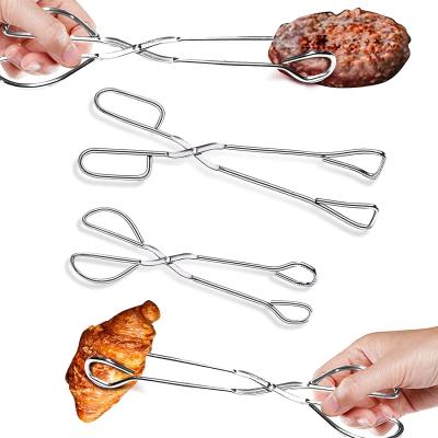 China 2 Pieces Viable Food Tongs Factory Wholesale Kitchen Cooking Tongs 10/12 Inch Silicone Food Tongs for sale