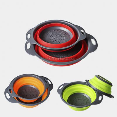 China 2022 Viable Kitchen Hot Multi Vegetable Fruit Size Tool Kitchen Tool Double Layer Multifunctional Drain Basket for sale