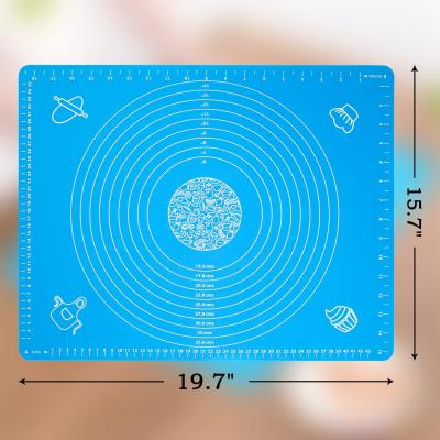 China High Quality Non-Slip Sustainable Multicolor Dough Silicon Baking Kneading Mat / Silicon Pastry Mat for sale