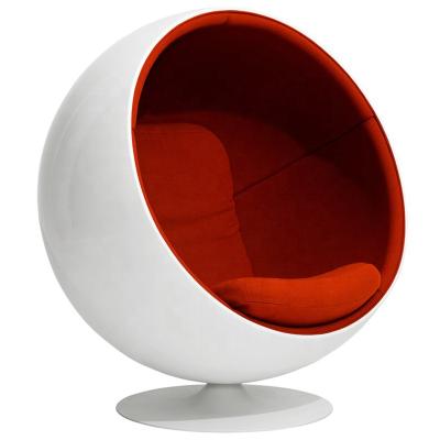 China Wholesale Popular Modern Round Global Chair Bubble Chair Egg Fiberglass Ball Spinning Chairs Luxury Spinning Chairs for sale