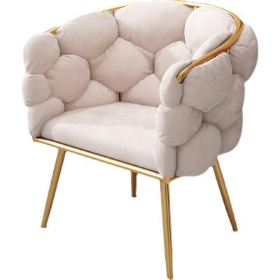 China Contracted And Modern Salon Chair Makeup Leisure Tufted Sofa Bachelor Chair Vanity Chairs for sale