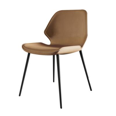 China Durable Leather Modern Dining Room Furniture Chairs Upholstered Side Chair for sale