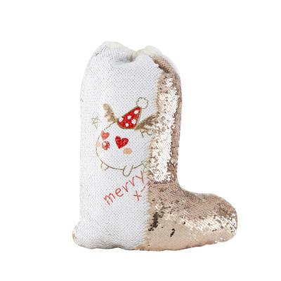 China Christamas Home Decoration Kingsub Christmas Gift Socks Wholesale Most Popular Novelty Masks Sublimation Printed Glitter Xmas Socks for sale