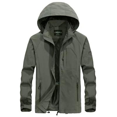 China Custom Made Mens Anorak Jackets QUICK DRY Waterproof Hooded Casual Coat Wind Proof Male Clothing Autumn Military Jackets Breaker Coat for sale