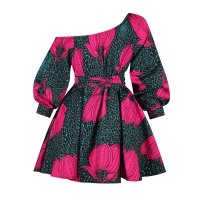 China Anti-Static Hot Sale Middle East Fashion Short Dress Designs African Casual Dresses For Women Clothing for sale