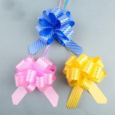 China New Wholesale Car Pull Bows Florist Supplies Packaging Material Printing Floral Wedding Pull Bow for sale