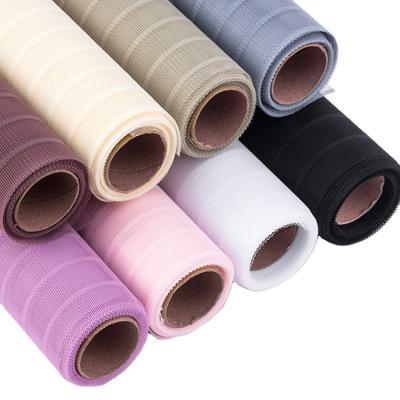 China ANTISTATIC Xiangheng Top Sell 50cm*5Y Rolling Mesh Polyester Material Paper For Flower Bouquet Wrapping for sale