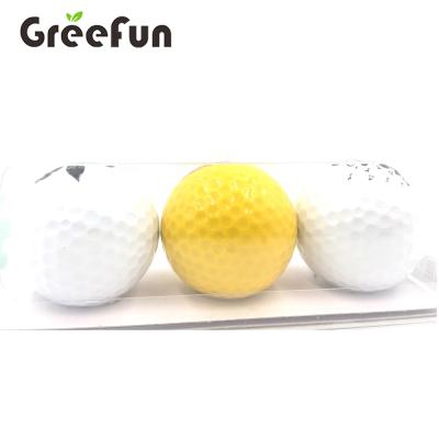 China Custom Golf Game Color Emojiy Golf Ball Logo Golf Range Balls, 2/3/4 Piece Pro Soft Golf Ball, PVC Box Packing Cheap Golf Tournament Ball for sale