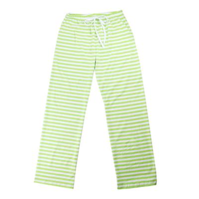 China 2022 Spring New Arrival Children Girls Sleepwear Baby Sleep Pants Stripe Cotton Breathable Drawstring For Children for sale