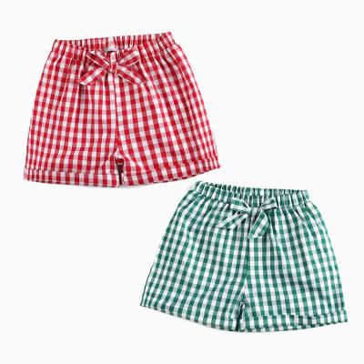 China Anti-Wrinkle RTS Summer Baby Toddler Girls Shorts 100% Cotton Seersucker Hot Babies Shorts for sale