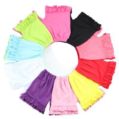 China Newest Anti-pilling Cotton Baby Shorts Spring Summer Ruffles Toddler Girls Knit Warm Shorts for sale