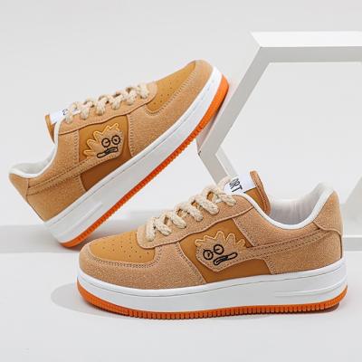 China Custom Famous Brands Leather Logo Trend 2023 OEM Fashion Casual Sneakers Designer Women's Skateboarding Women's Sports Shoes for sale