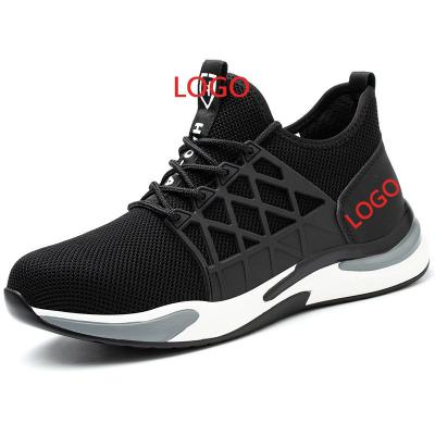 China Custom Lightweight Steel Toe OEM Sneakers Logo Breathable Men Steel Toe Industrial Working Safety Shoes Functional Shoes For Men for sale