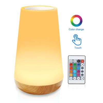 China Wholesale Seven Colors Mode Switch Modern LED Touch Lamp Colorful Table Lamp Night Lights Modern Table Lamp for sale