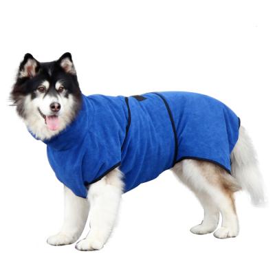 China Sustainably Drying Robes Microfiber Pet Towel Microfiber Towel Pet Bathrobe Moisture Absorbing Pet Dog Towels Coat for Dog and Cat for sale