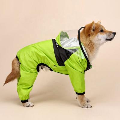 China Fashion Designs New Size Pets Dog Face Jacket Reflective Raincoat Large for sale