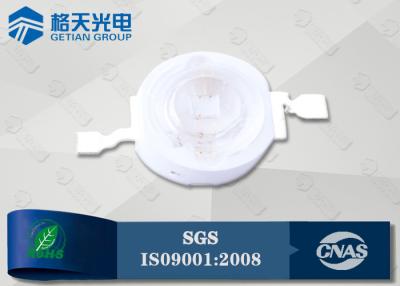 中国 380nm - 390nm 750mA 紫外線 IR LED のアクアリウム ランプのための高い発電 3W P02 紫外線 LED 販売のため