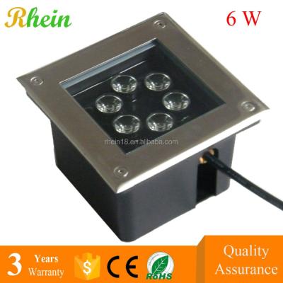 China Best Price Bridgelux Chip IP65 1w 4w 5 W 6 watt LED Inground Light Led Underground Light Waterproof RGB Square for sale