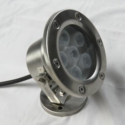 China Pool Fourtain Light Round Ip68 Stainless Steel Swimming Pool RGB Led Underwater Light for sale