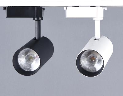 China LANDSCAPE White Black Color COB Led Track Light 20w 30w RA>80 Commercial Lighting AC85-265V 110LM/W for sale