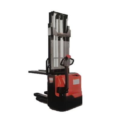 China Factory Solid Pallet Stacker Forklift Walki Straddle Semi Forklift 1.2 Double Lift Walking Electric Stacker for sale