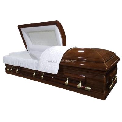 China Best American Style DEMILLE Cheap Wooden Casket Best Price Casket for sale