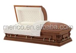 China American OAK MANSION style solid oak coffin for corpse buy direct from factory for sale