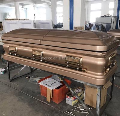 China American Hot Sale 20Ga Style Metal Coffin Wholesale Kingwood Caskets KM29301 for sale