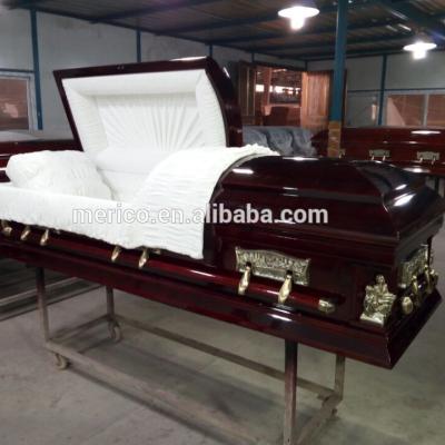 China American Burial Price Cherry Veneer Last Supper Factory Style Adult Caskets and Caskets for sale