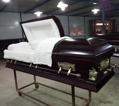 China American style LAST DINNER handcraft modern wooden coffin casket made in china for sale