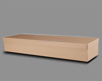 China American Cheap Container Box 1# Cardboard Coffin Single Style Paper Casket For Cremation for sale