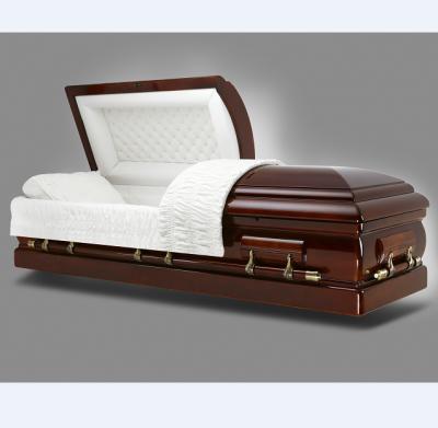 China DEMILLE style american solid maohogany cheap caskets and used caskets for sale for sale