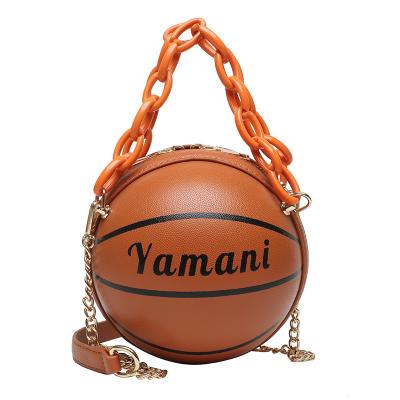 China 2020 Fashion Handbags For Women New Basketball Round Bag Luxury Small Cross Body Bags Purse for sale