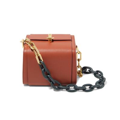 China Fashion new style fashion niche the simple box chain bag mini small square bag with the shoulder cross-body chain bag for sale