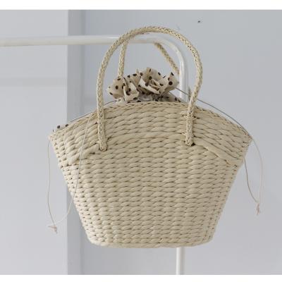 China Popular Large Capacity Basket Style Hand Tote Bags Summer Straw Beach Bag Woman Handbags for sale