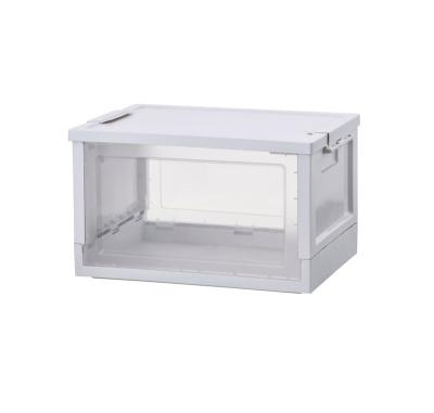 China Household Viable Hot Selling Clear Box Plastic Folding Picnic Camping Storage Box for sale