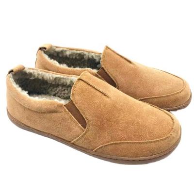 China High Quality Fashion Shoes Men's Warm Fur Snow Breathable Shoes Outdoor Suede Driving Boots For Men Casual Leather Slip On Winter Shoes for sale