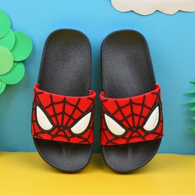 China Design Summer Adorab Slippers Boys Spiderman Slippers Kids Anime Slide Waterproof Customized Flat Rubber Slippers for sale